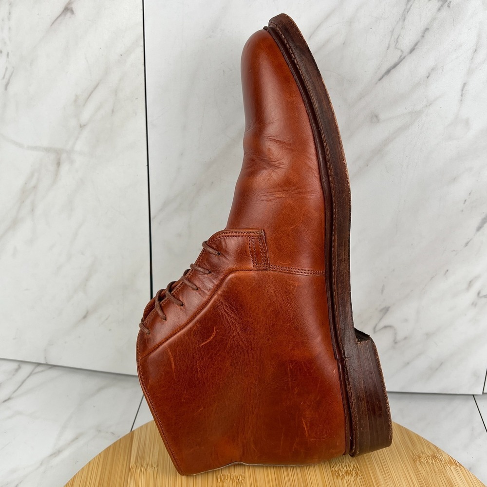 Florsheim x Duckie Brown Mens Size 11 D Brown Leather Lace Up Boots 19140 - Picture 7 of 14
